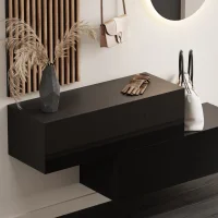 Flurgarderobe 2x 100 cm mit Wandpaneele und Spiegel mit...