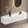 Penderie dentrée 140 cm avec panneaux muraux et miroir à éclairage LED, blanche