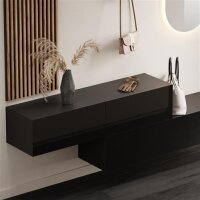 Flurgarderobe 2x 140 cm mit Wandpaneele und Spiegel mit...