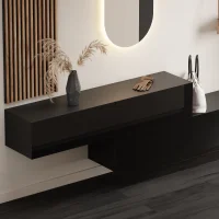 Hallway wardrobe 2x 160 cm with wall panels and mirror...
