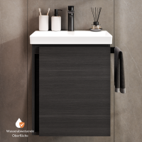 Unterschrank mit Waschbecken 50 cm Anthrazit
