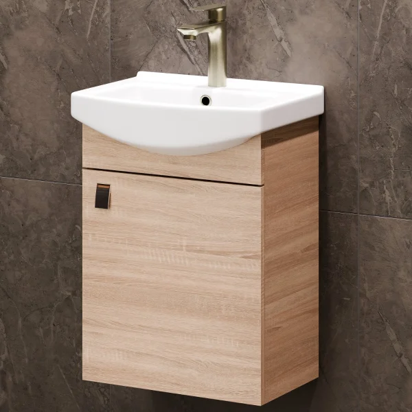 Waschtischunterschrank 45cm Sonoma Eiche