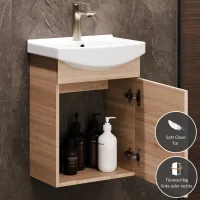 Mobile sottolavabo da 45 cm in rovere Sonoma