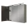Armadietto a specchio ARIA 120 cm antracite con lampada nera e presa di corrente 230 V