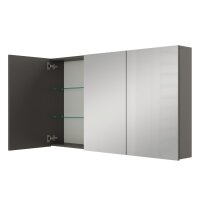 Spiegelschrank ARIA 120 cm anthrazit ohne Leuchte und...