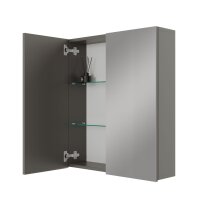 Spiegelschrank ARIA 60 cm anthrazit ohne Leuchte und ohne...