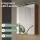 Spiegelschrank ARIA 60 cm gold eiche mit Leuchte schwarz und Steckdosenbox 230V