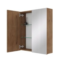 Spiegelschrank ARIA 60 cm gold eiche ohne Leuchte und...
