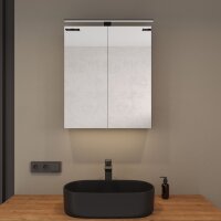 Spiegelschrank ARIA 60 cm gold eiche ohne Leuchte und...