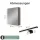 Spiegelschrank ARIA 70 cm anthrazit mit Leuchte schwarz und Steckdosenbox 230V