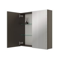 Spiegelschrank ARIA 70 cm anthrazit ohne Leuchte und ohne...