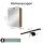 Spiegelschrank ARIA 70 cm gold eiche mit Leuchte schwarz und Steckdosenbox 230V