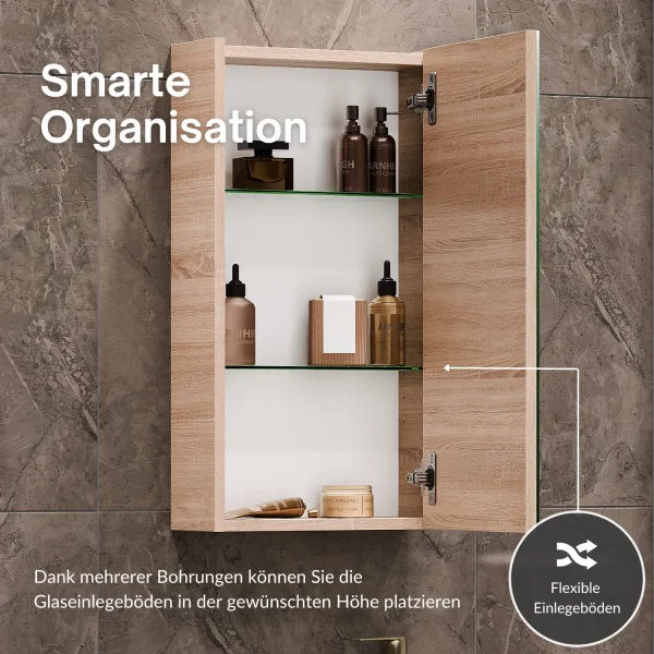 Spiegelschrank 40cm (Sonoma Eiche)