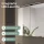 Spiegelschrank ARIA 90 cm anthrazit mit Leuchte schwarz und Steckdosenbox 230V