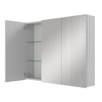 Spiegelschrank ARIA 90 cm weiß grau ohne Leuchte...