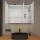 Armadietto a specchio ARIA 90 cm bianco-grigio, senza illuminazione e senza scatola prese