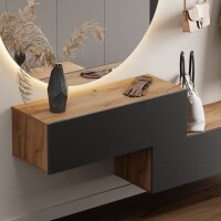 Flur Möbel Garderobe 2x Hängeschrank 100 cm...