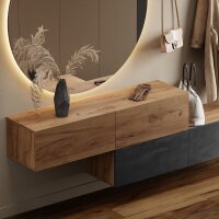 Flur Möbel Garderobe 2x Hängeschrank 140 cm...