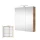 Armoire de toilette avec éclairage LED, 60 cm (chêne Sonoma)