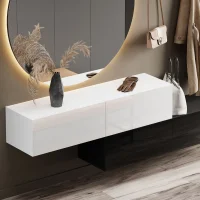 Muebles de pasillo: guardarropa con 2 armarios colgantes...