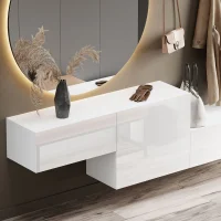 Muebles de pasillo: guardarropa con 2 armarios colgantes...