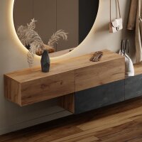 Flur Möbel Garderobe 2x Hängeschrank 160 cm...