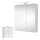 Spiegelschrank mit LED Beleuchtung 60cm (weiß)