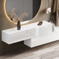 Flur Möbel Garderobe 2x Hängeschrank 160 cm...