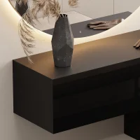 Muebles de pasillo: armario de entrada de 100 cm en negro...
