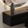 Hallway Furniture: 1x 140 cm Black Wall Cabinet with 100 cm Nova Mirror