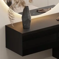 Hallway Furniture: 1x 160 cm Black Wall Cabinet with 100...