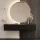Hallway Furniture: 1x 160 cm Black Wall Cabinet with 100 cm Nova Mirror