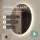 Hallway Furniture: 1x 160 cm Black Wall Cabinet with 100 cm Nova Mirror