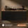 LUX 140 cm Double Vanity Cabinet in Gold Oak / Anthracite with 2 Black 42 cm Sinks, without Mirror