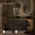 LUX 140 cm Double Vanity Cabinet in Gold Oak / Anthracite with 2 Black 60 cm Sinks and 2 Mirrors with Lighting