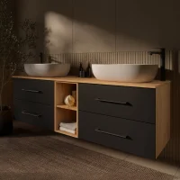 Meuble sous-vasque double LUX 170 cm