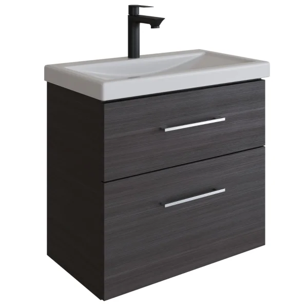 Meuble-lavabo avec meuble sous-vasque  60 cm - anthracite