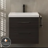 Lavabo con mueble bajo de 60 cm - antracita