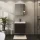 Meuble-lavabo avec meuble sous-vasque  60 cm - anthracite