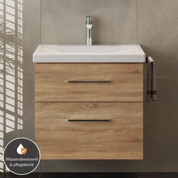 Waschtisch mit Unterschrank  60 cm - sonoma eiche