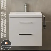 Meuble-lavabo avec meuble sous-vasque de 63 cm - blanc