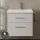 Vanity unit with base cabinet, 63 cm - white