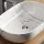 Lavabo sobre encimera de 60 cm, mármol blanco