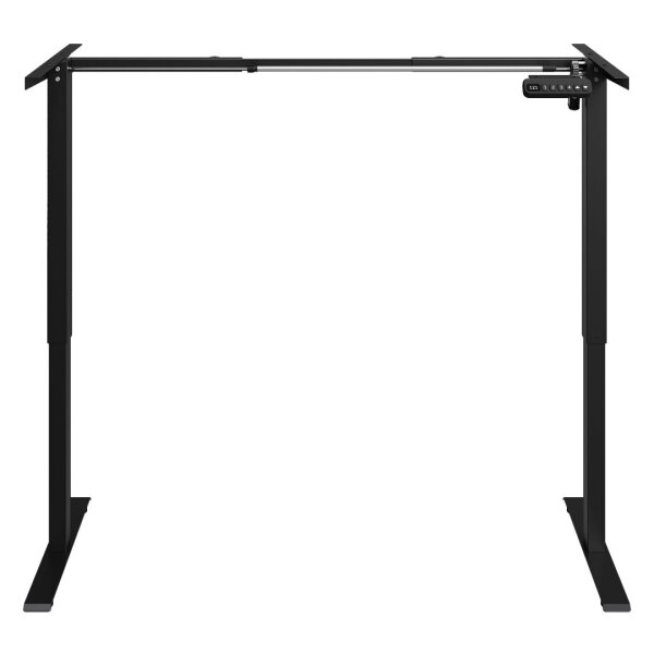 Height-adjustable electric table frame, black