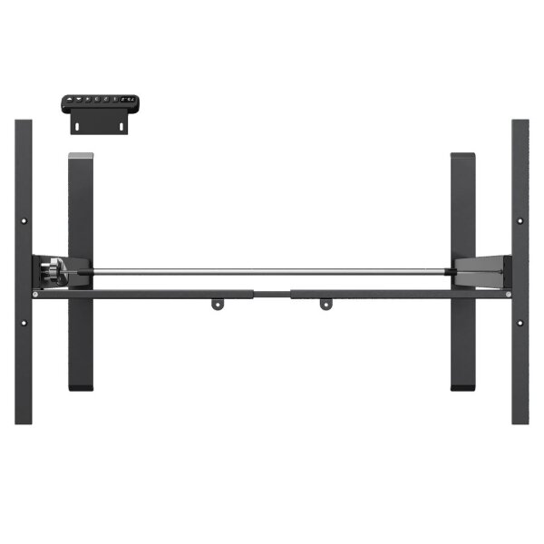 Height-adjustable electric table frame, black