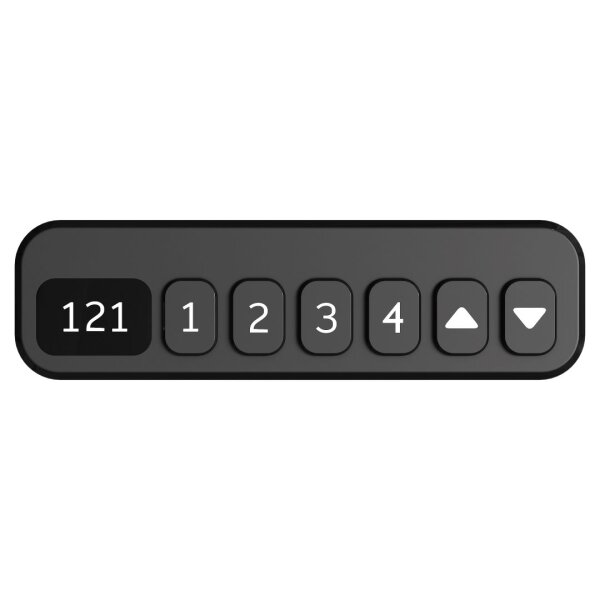 Height-adjustable electric table frame, black