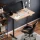 Electric height-adjustable table frame, black