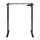 Height-adjustable electric table frame, black