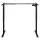 Electric height-adjustable table frame, black