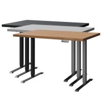 H&ouml;henverstellbarer Schreibtisch 140 x 80 x 3,2 cm in...